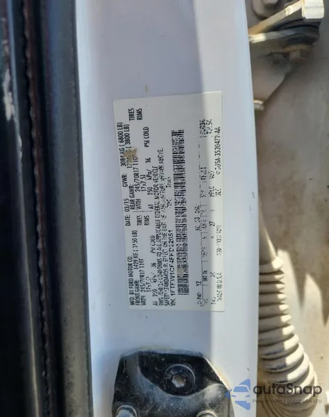 2015 Ford F150 Supercrew from USA, damaged, VIN 1FTEW1CF4FKD22051